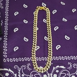 Gold Cuban Link Chain Necklace